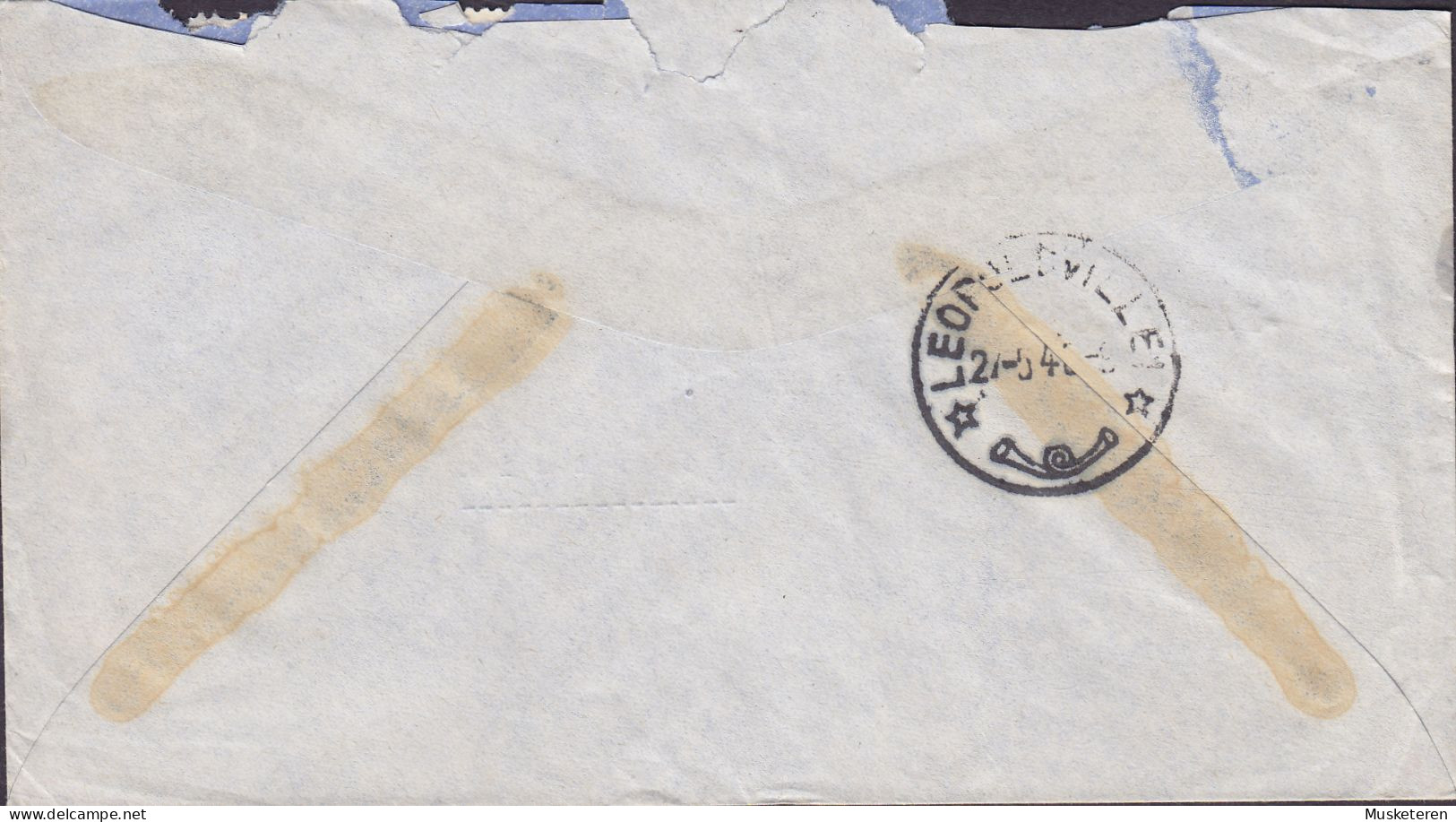 Belgian Congo Par Avion 'SECLI' COQUILHATVILLE 1946 Cover Brief Lettre REBSTEIN Suisse Schweiz 3x Leopard & Akari - Storia Postale