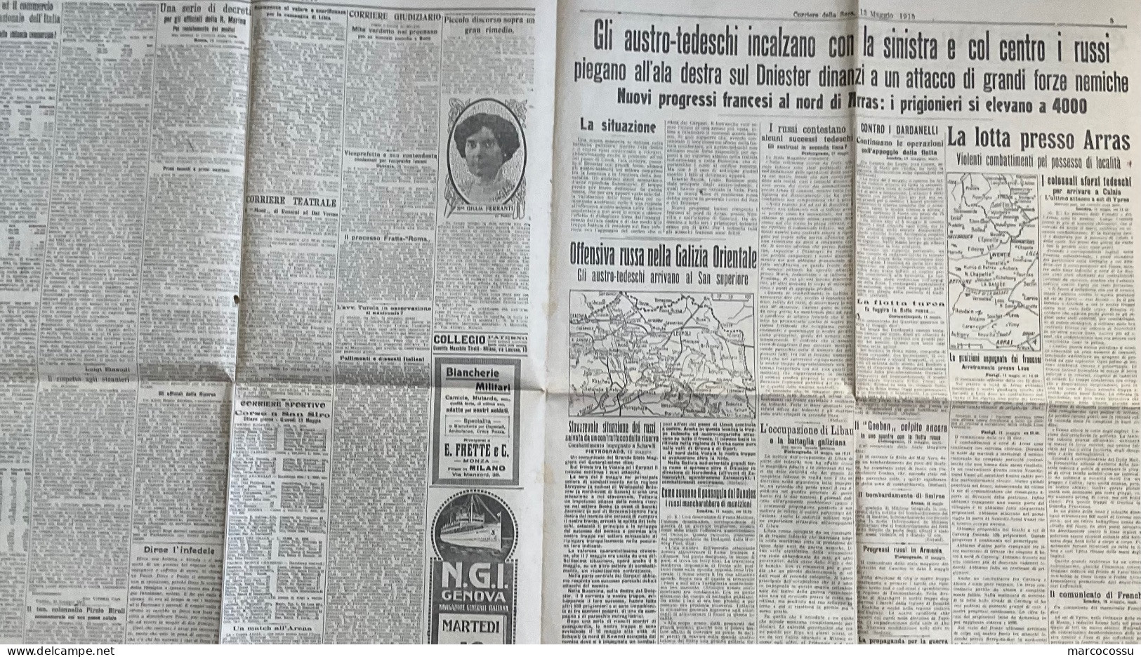 Corriere Della Sera 1915 - Guerre 1914-18
