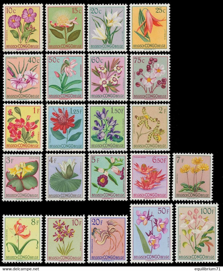 302/323** - Fleurs Du Congo - CONGO - Neufs