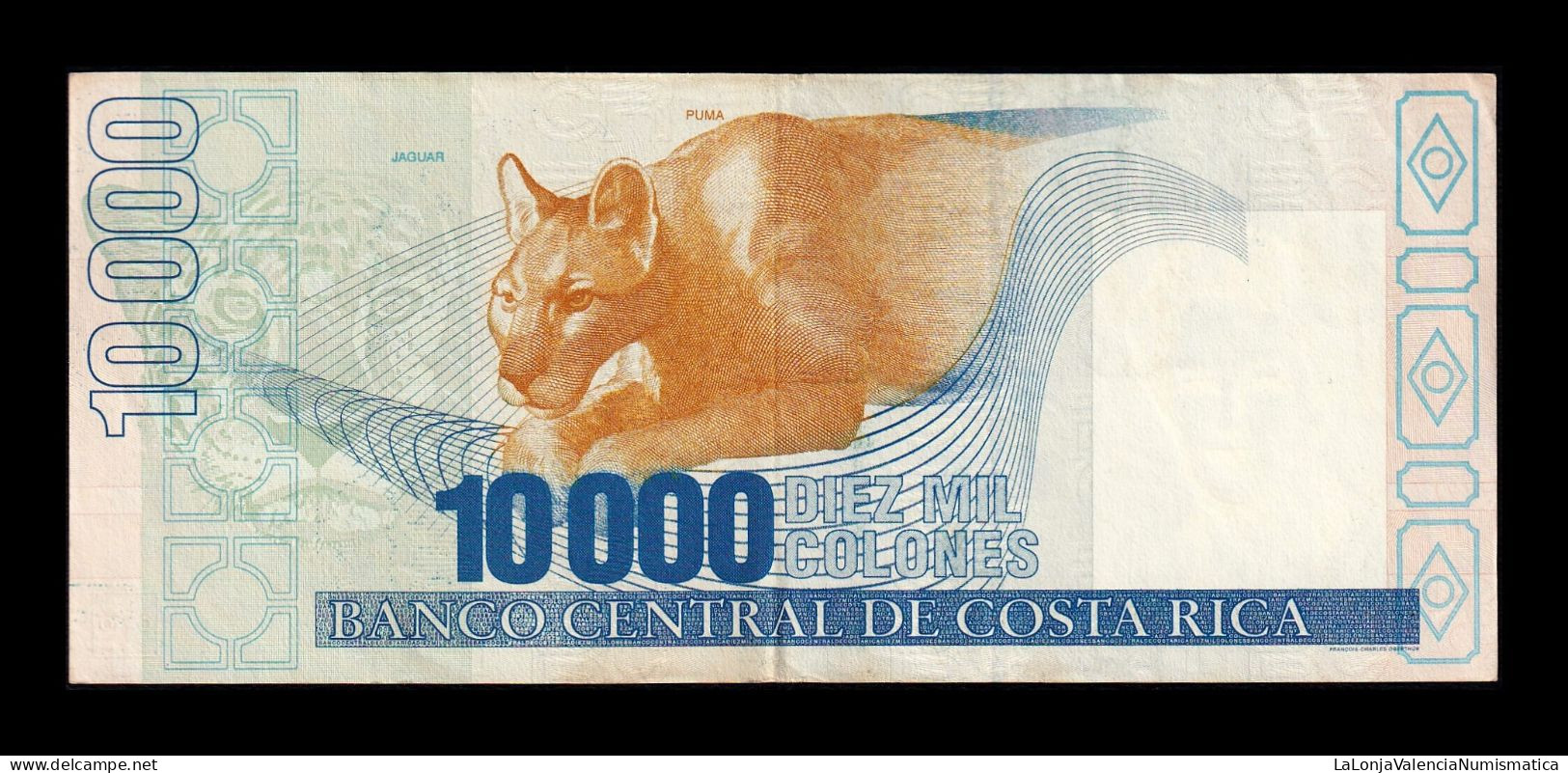 Costa Rica 10000 Colones 2005 Pick 267d Ebc/+ Xf/+ - Costa Rica