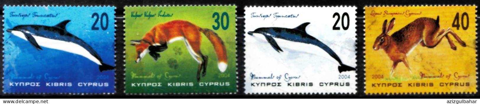 CYPRUS STAMPS -1998 - FISH -FOX -  WHALES - RABBIT - UMM - Ferme