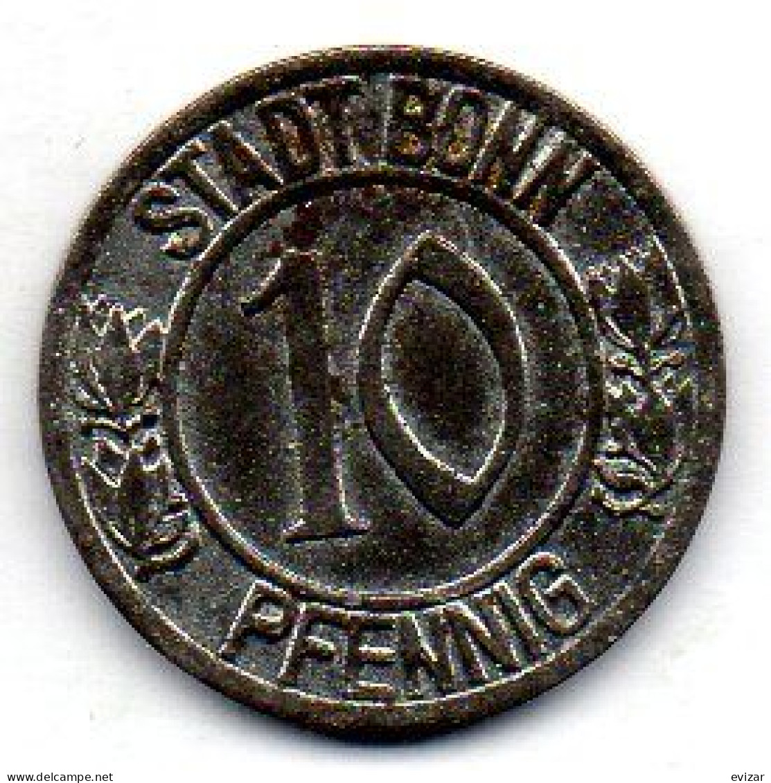 GERMANY, 10 Pfennig Token, Copper-Nickel, Year 1920 - 10 Rentenpfennig & 10 Reichspfennig