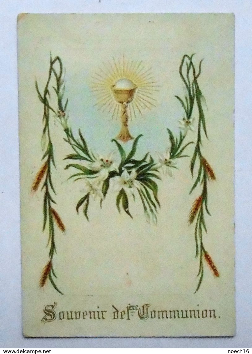 Souvenir 1ère Communion 1896 Eglise De Ciney - Images Religieuses