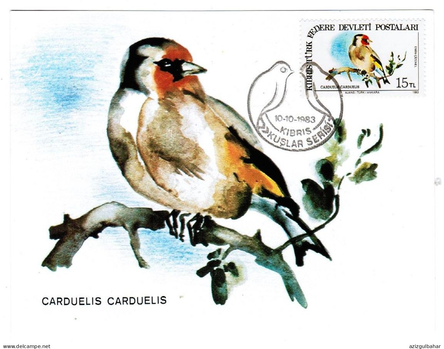TURKISH CYPRUS CARD MAXIMUM - BIRDS - Colecciones & Series