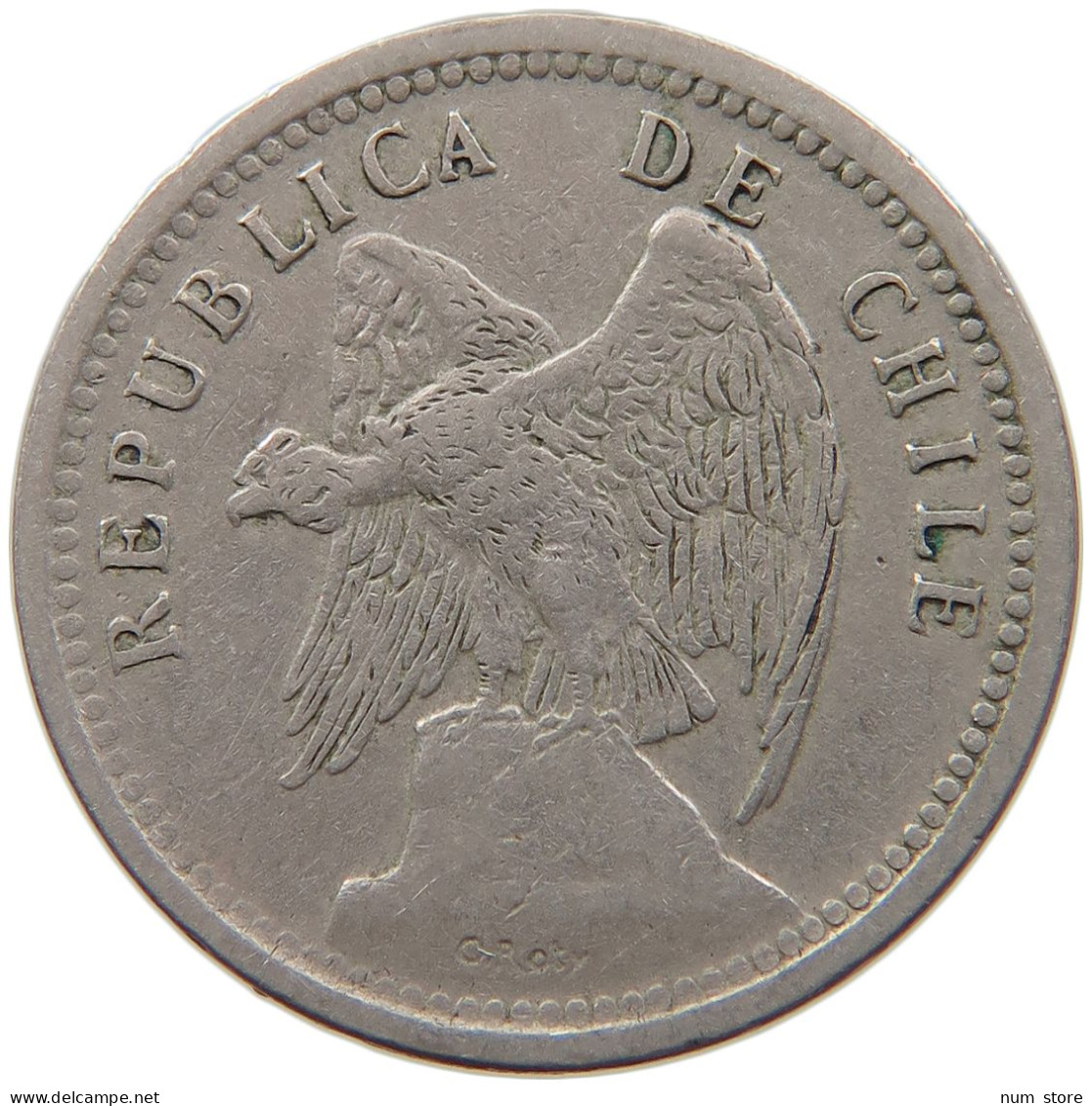 CHILE 20 CENTAVOS 1933 #s087 0603 - Chili