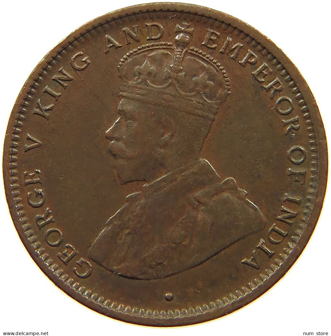 CEYLON 1/2 CENT 1912 #s084 0521 - Sri Lanka