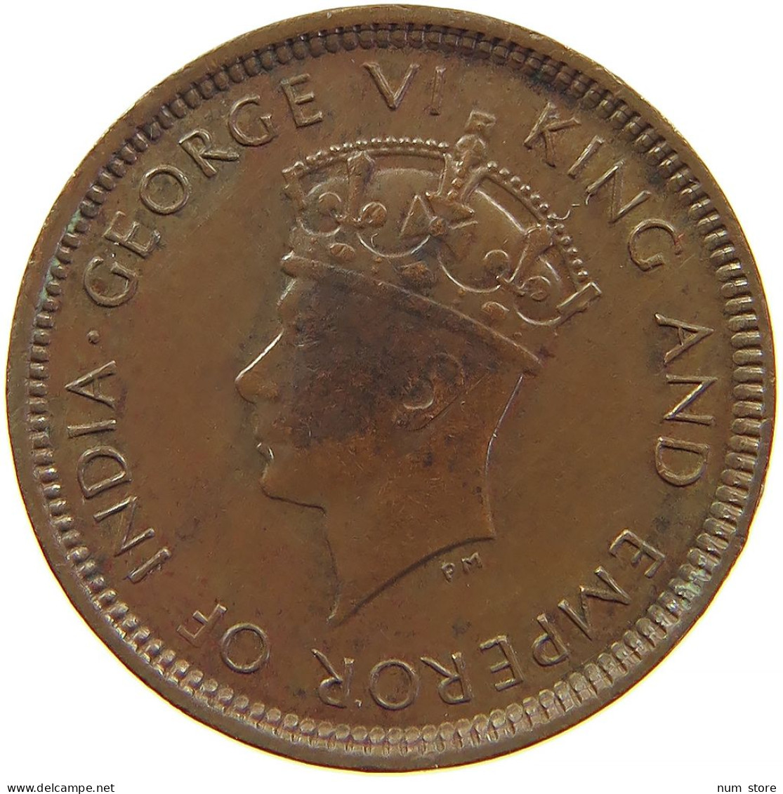 CEYLON 1/2 CENT 1940 #s083 0009 - Sri Lanka