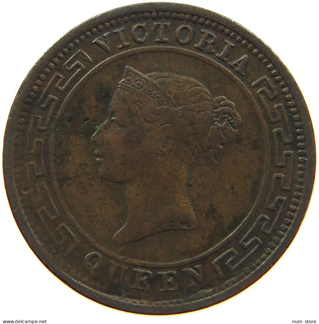 CEYLON 1/2 CENT 1870 #s083 0011 - Sri Lanka