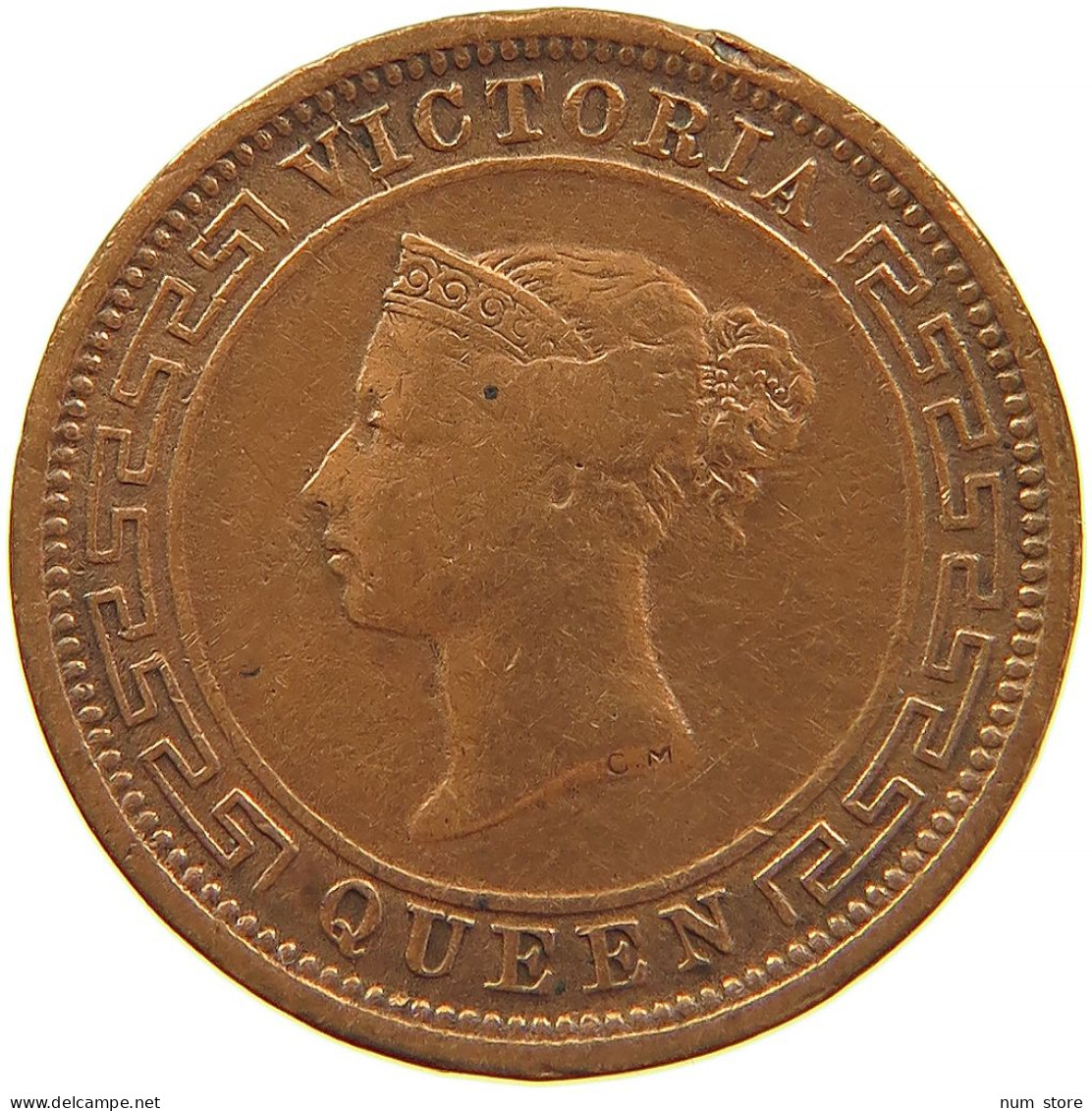 CEYLON 1/2 CENT 1870 #s083 0701 - Sri Lanka