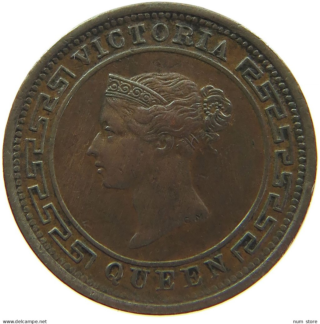 CEYLON 1/2 CENT 1870 #s083 0773 - Sri Lanka