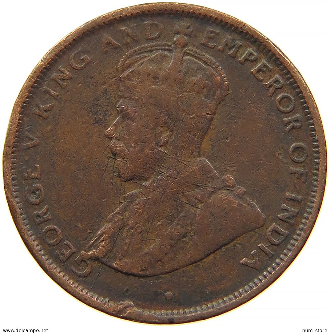 CEYLON 1 CENT 1925 #s084 0395 - Sri Lanka