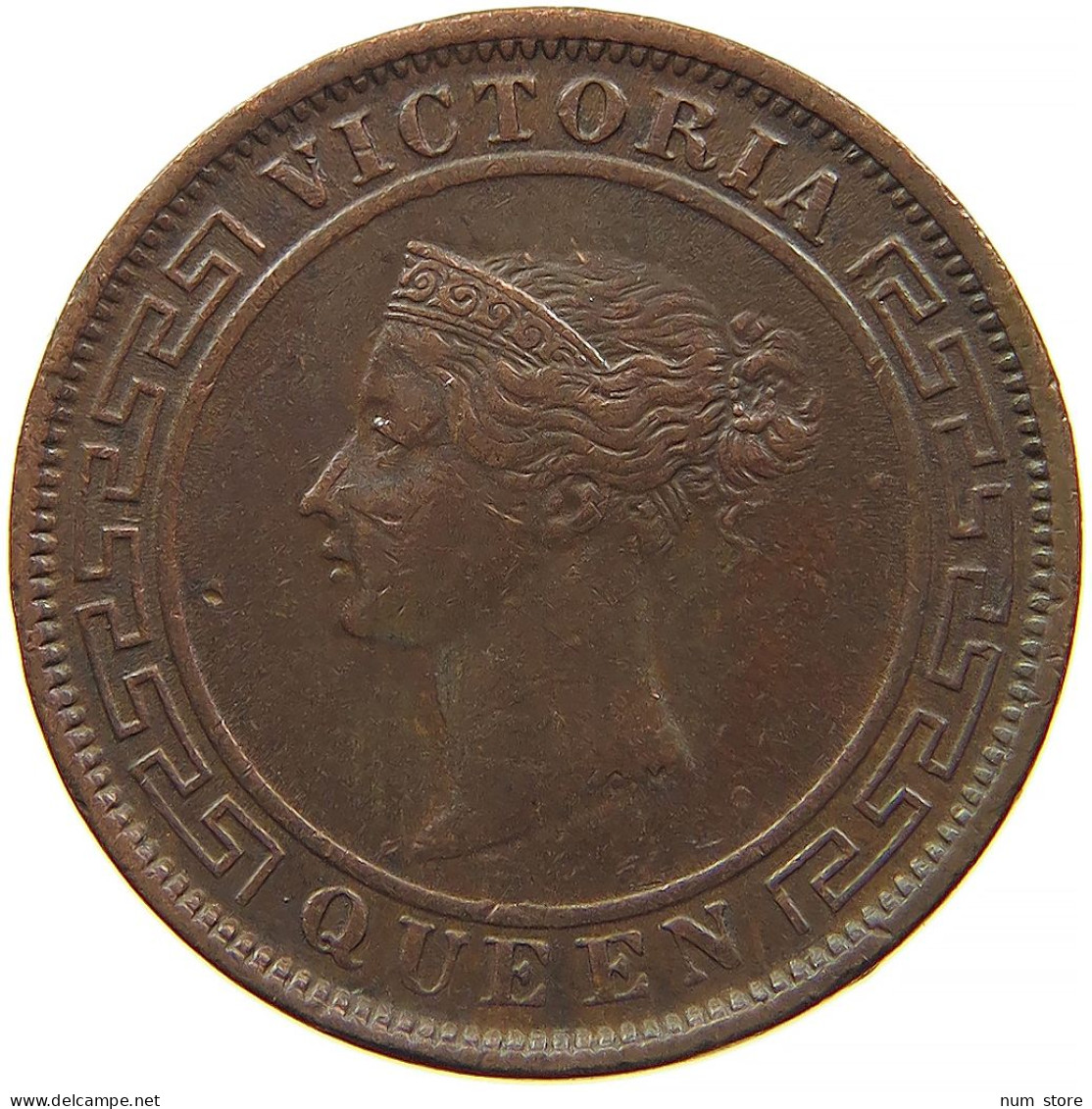 CEYLON 1 CENT 1890 #s084 0411 - Sri Lanka