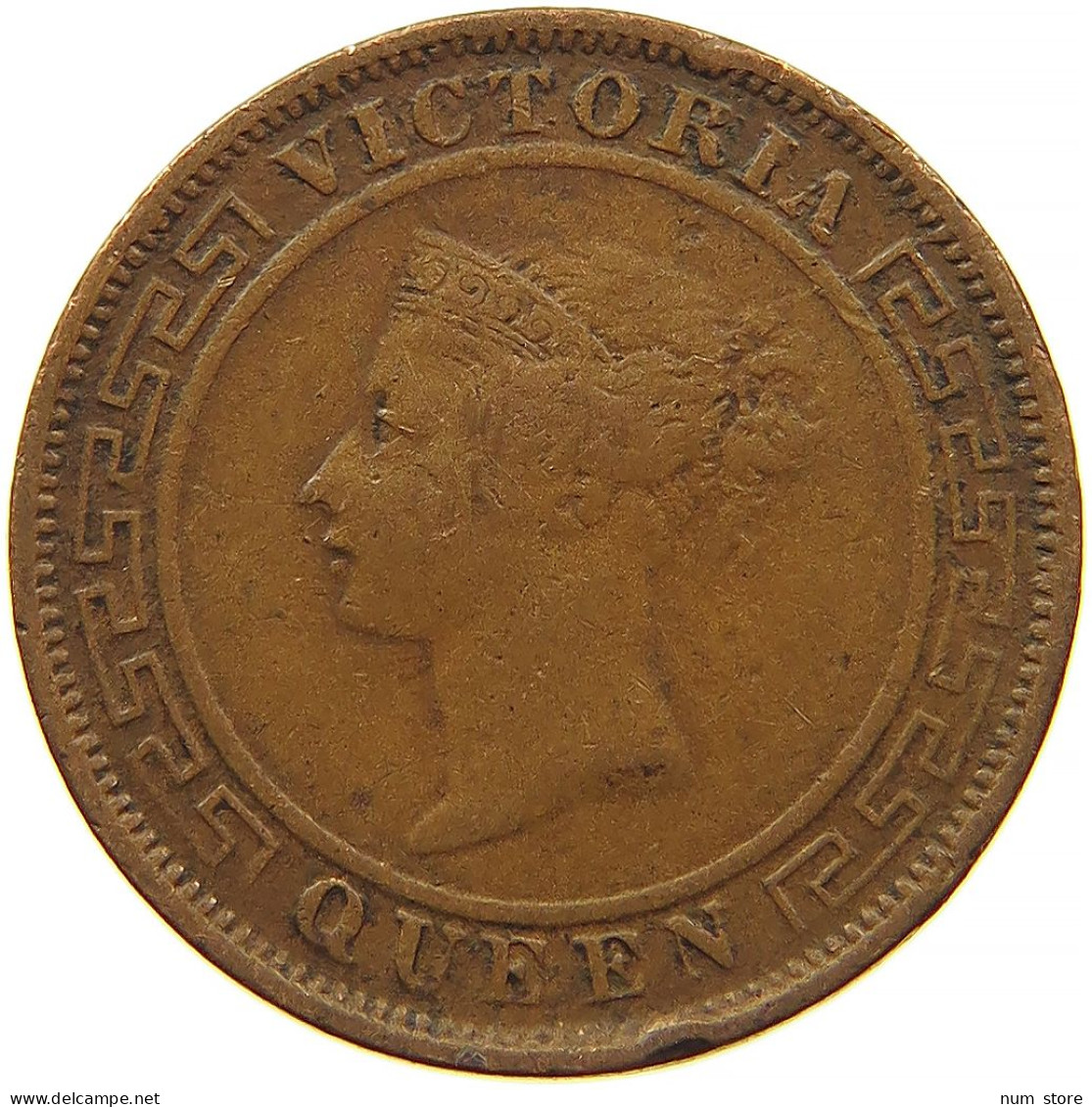 CEYLON 1 CENT 1890 #s084 0407 - Sri Lanka (Ceylon)