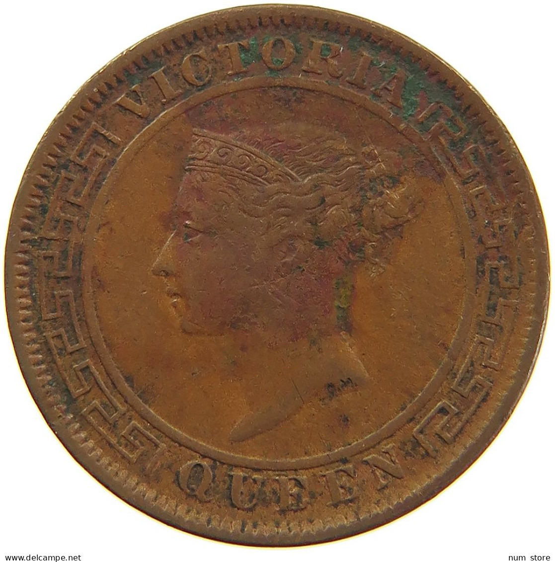 CEYLON 1 CENT 1870 #s083 0097 - Sri Lanka