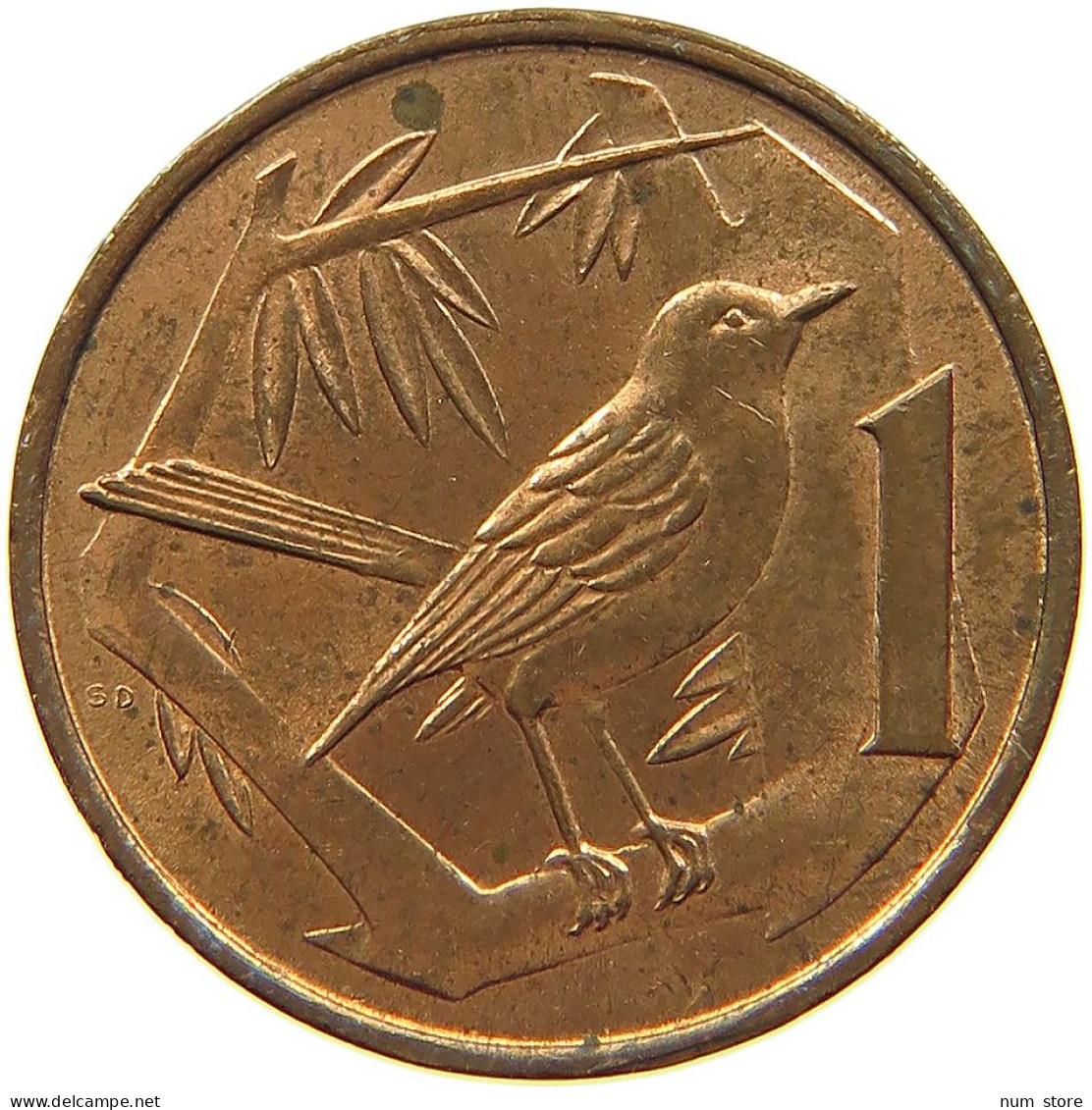 CAYMAN ISLANDS 1 CENT 1972 #s084 0021 - Kaimaninseln