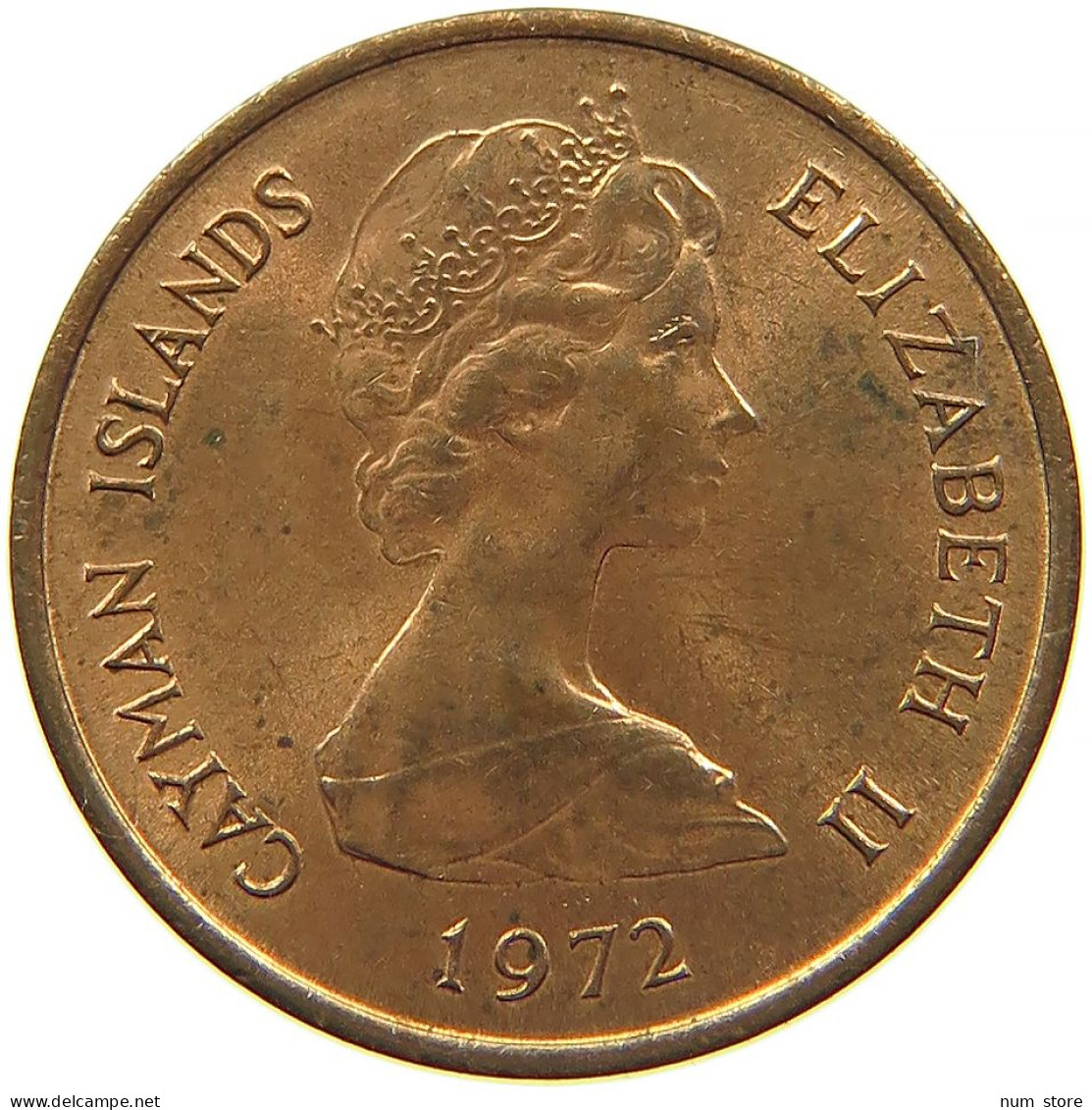 CAYMAN ISLANDS 1 CENT 1972 #s084 0019 - Cayman (Isole)