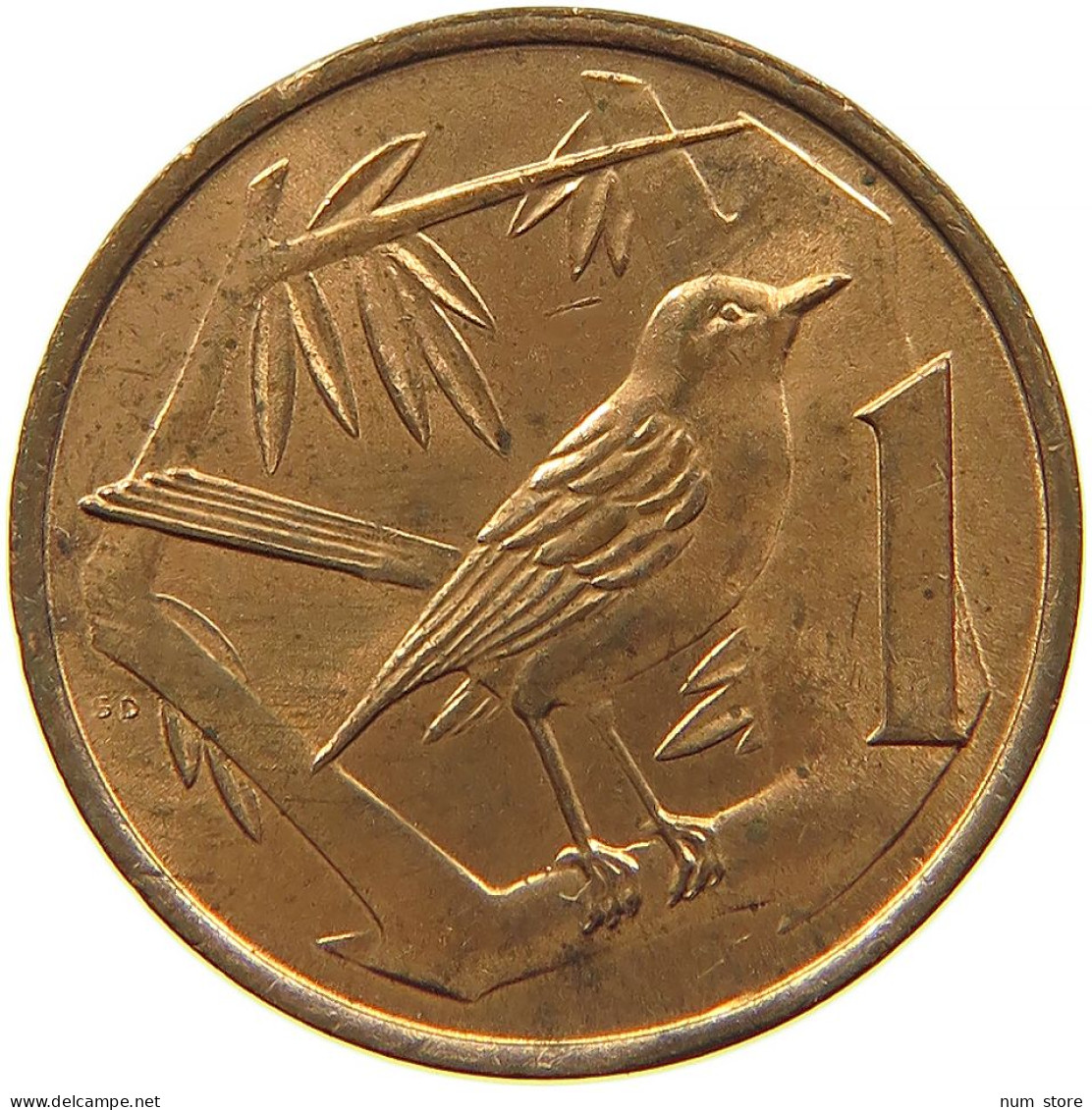 CAYMAN ISLANDS 1 CENT 1972 #s084 0019 - Cayman Islands