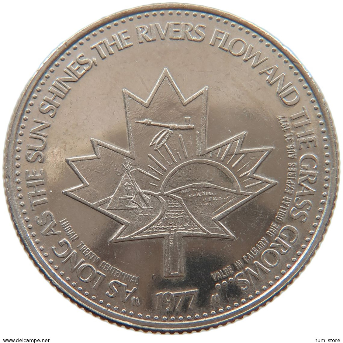 CANADA DOLLAR 1977 CALGARY STAMPEDE #s086 0253 - Canada