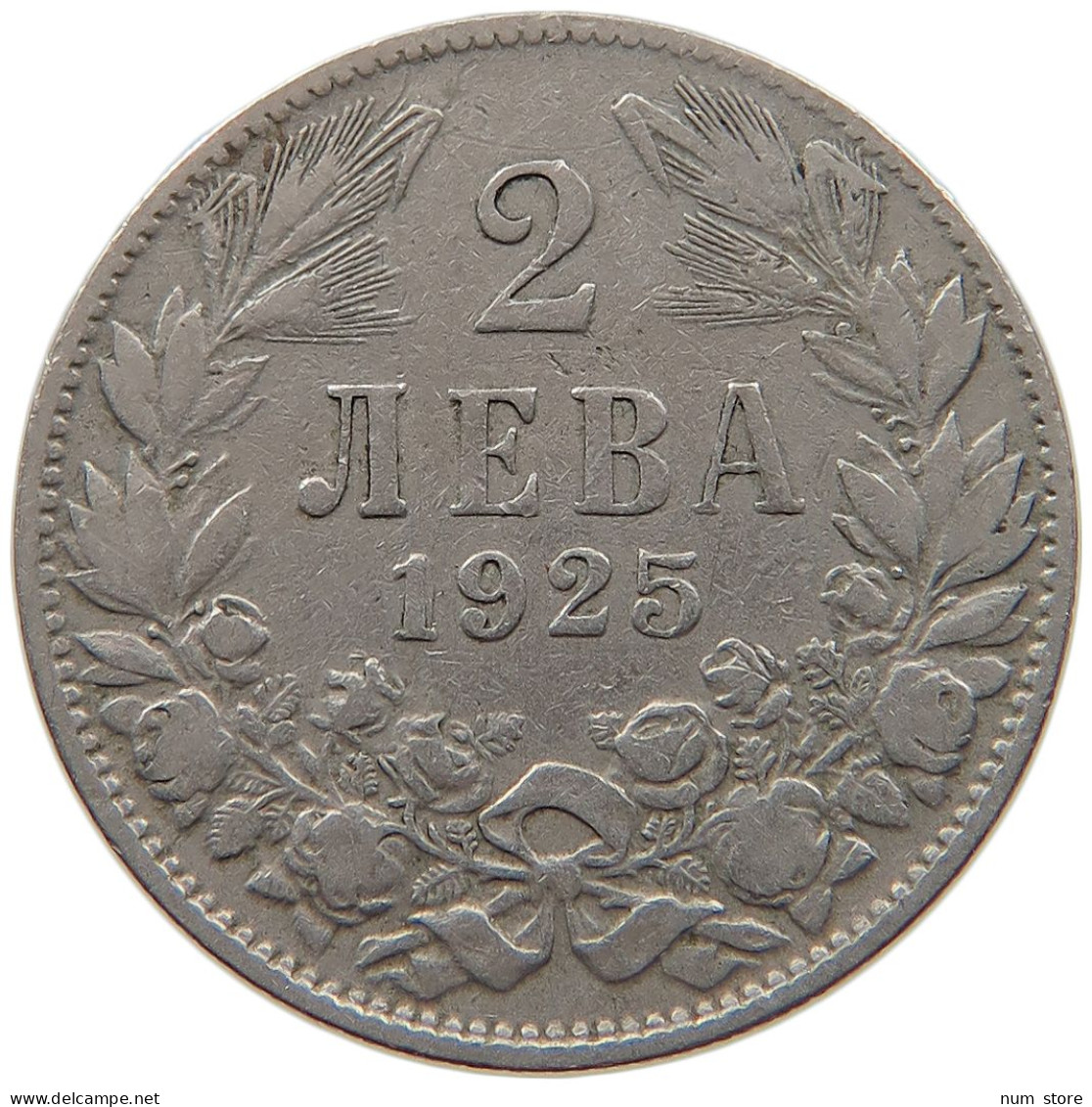 BULGARIA 2 LEVA 1925 #s087 0645 - Bulgaria