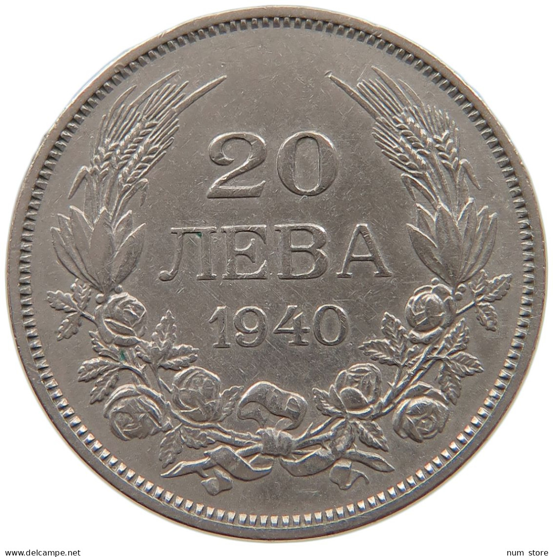 BULGARIA 20 LEVA 1940 #s087 0327 - Bulgarie