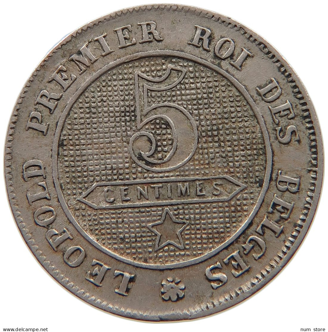 BELGIUM 5 CENTIMES 1862 #s087 0109 - 5 Cents