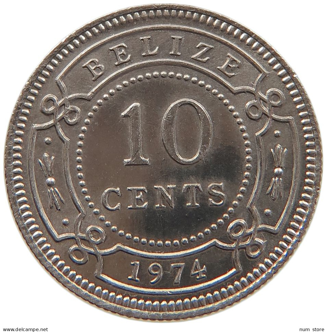 BELIZE 10 CENTS 1974 #s084 0583 - Belize