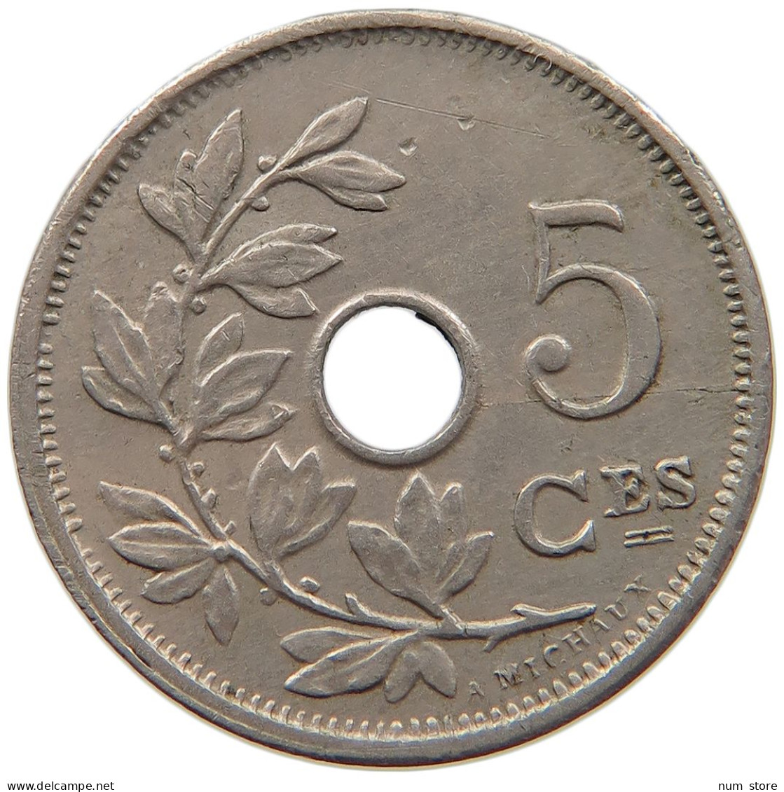 BELGIUM 5 CENTIMES 1906 #s084 0777 - 5 Cents