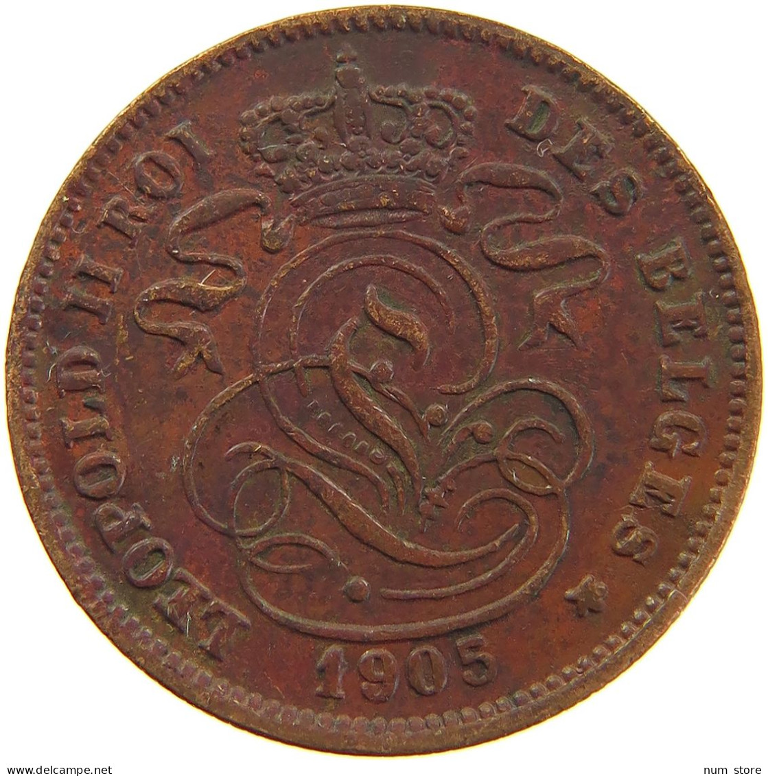 BELGIUM 2 CENTIMES 1905 #s083 0301 - 10 Cents