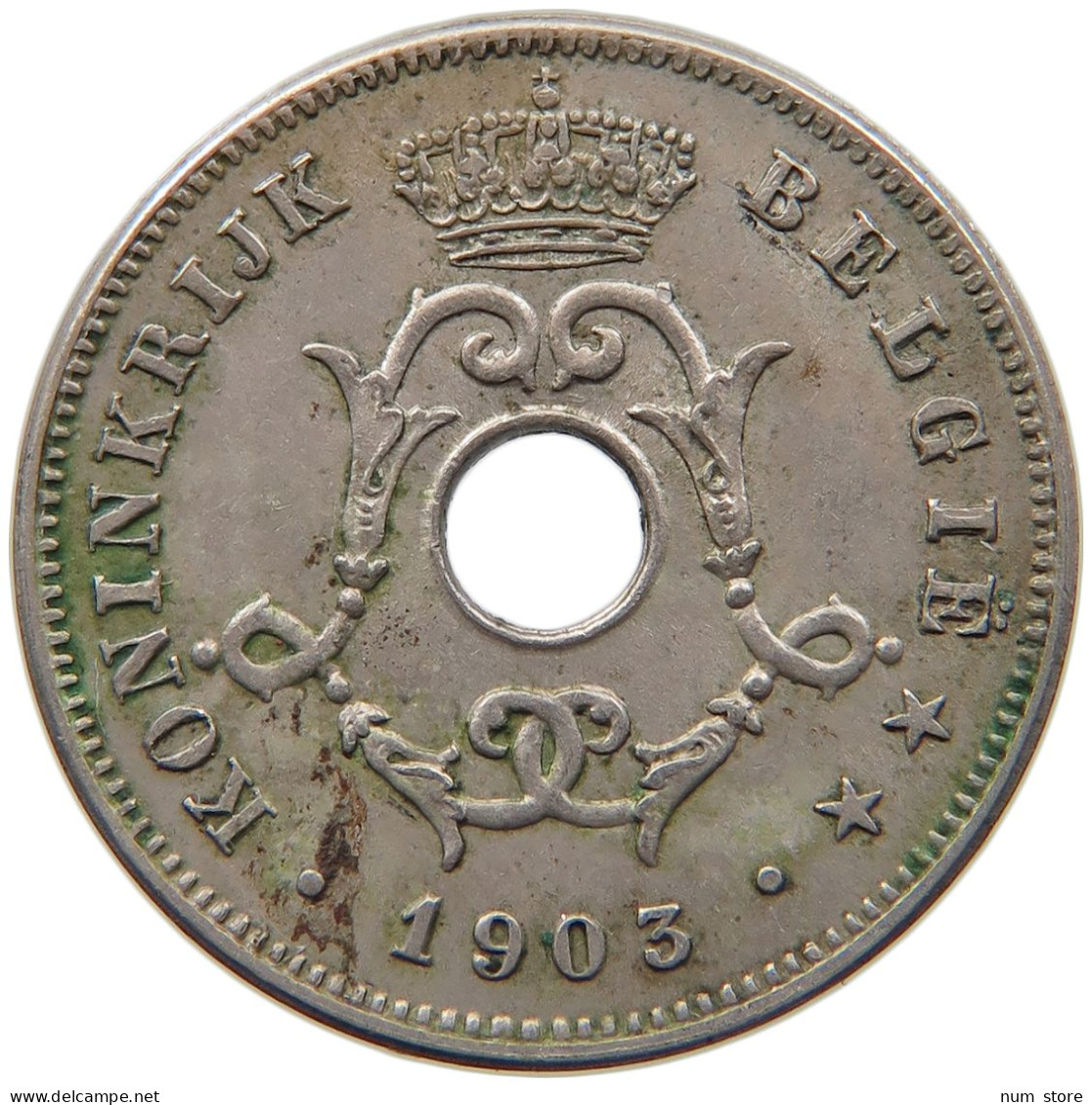 BELGIUM 10 CENTIMES 1903 #s087 0551 - 10 Cent