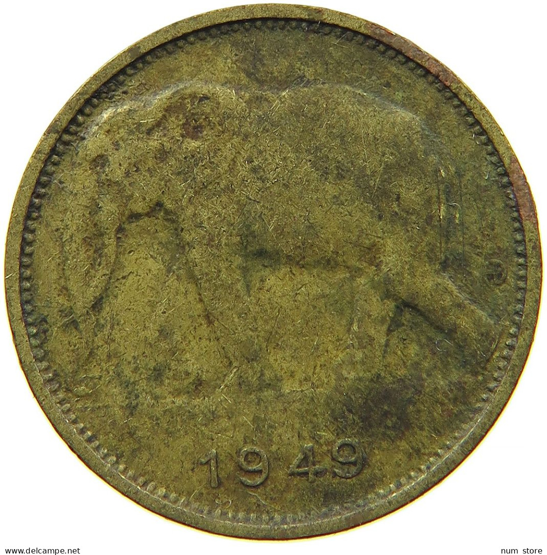 BELGIAN CONGO 1 FRANC 1949 #s088 0585 - 1945-1951: Regencia