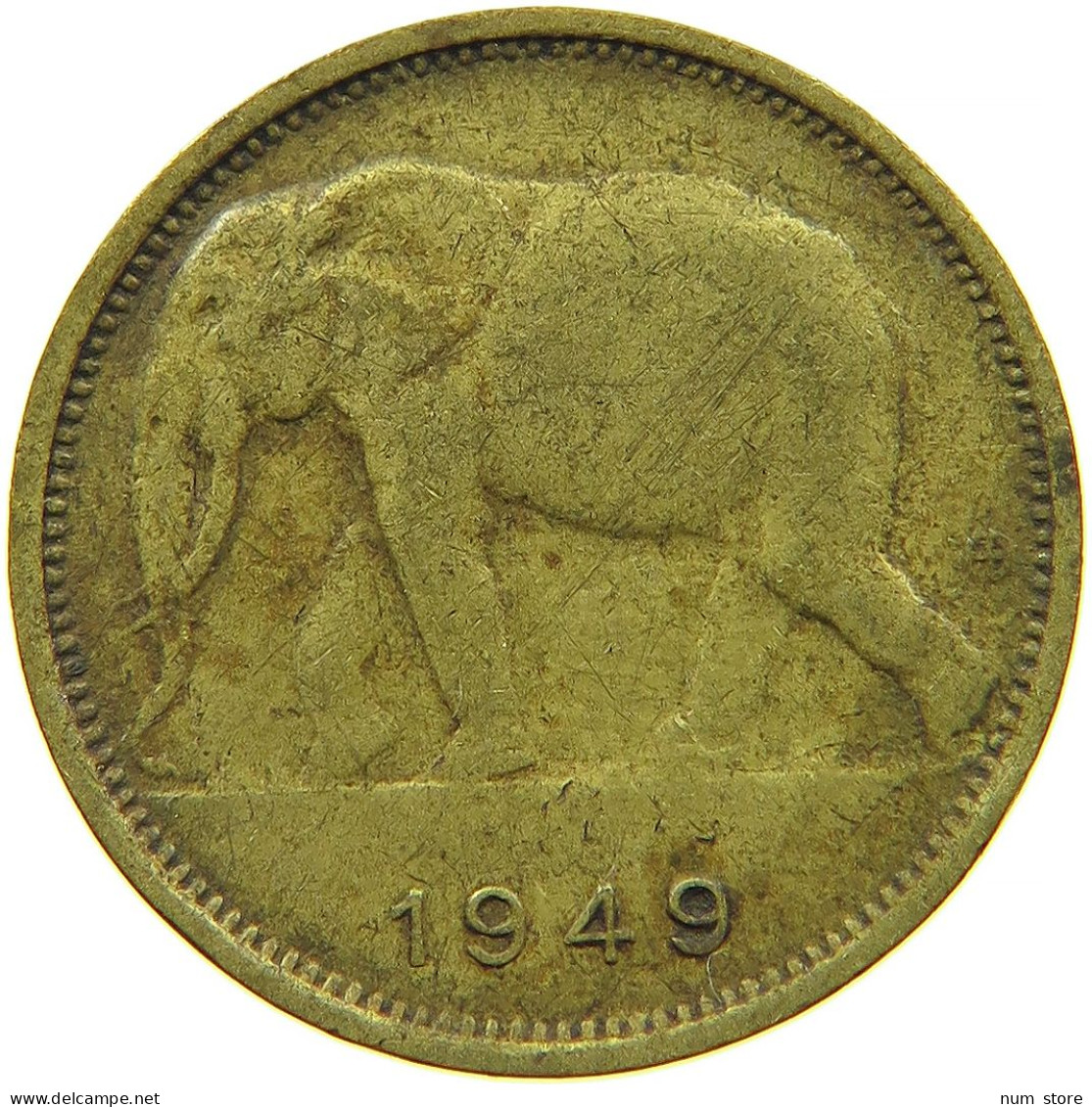 BELGIAN CONGO 1 FRANC 1949 #s088 0581 - 1945-1951: Regency