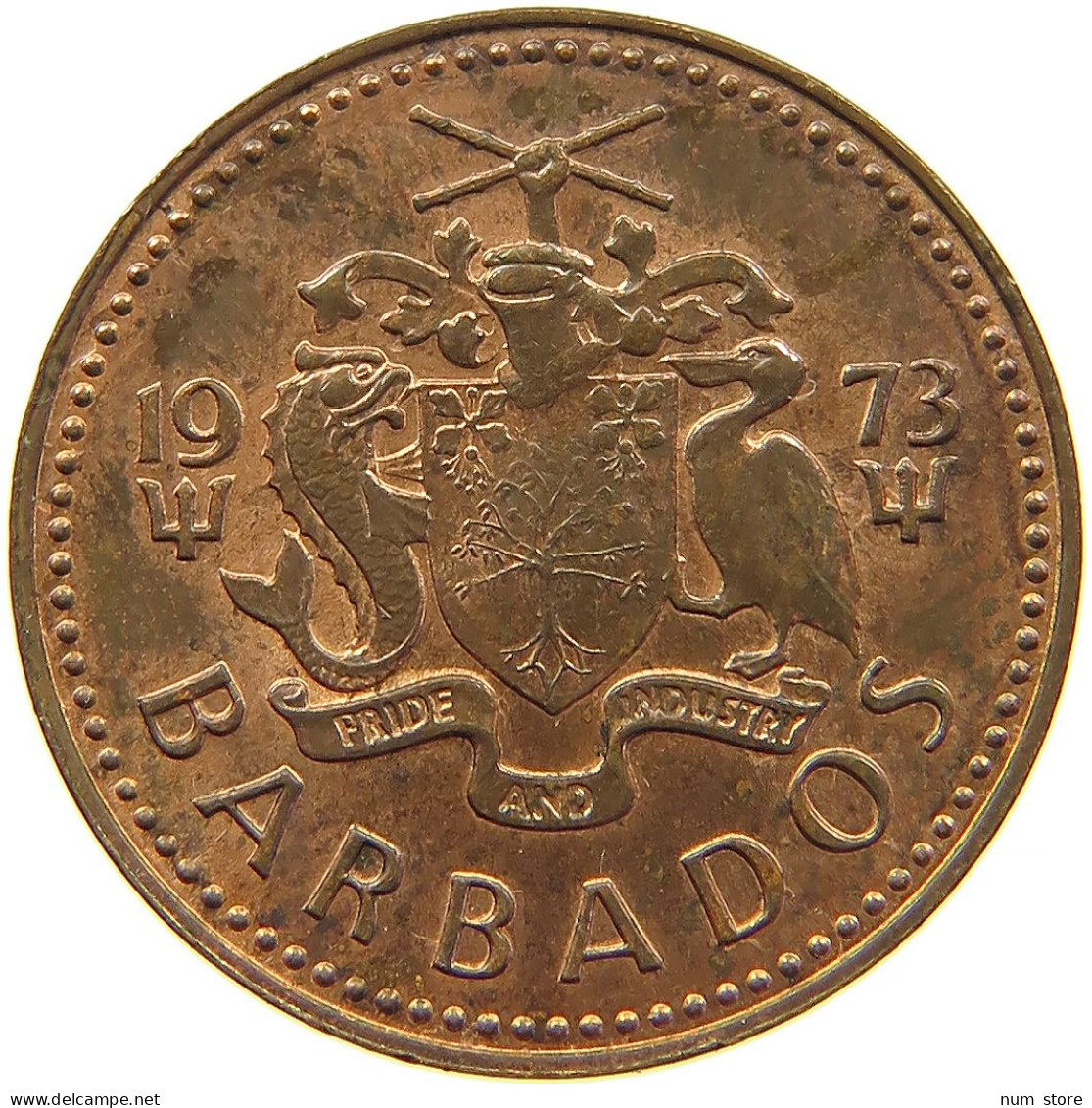 BARBADOS CENT 1973 #s083 0523 - Barbados (Barbuda)