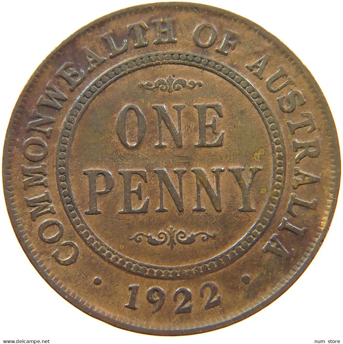 AUSTRALIA PENNY 1922 #s085 0065 - Penny
