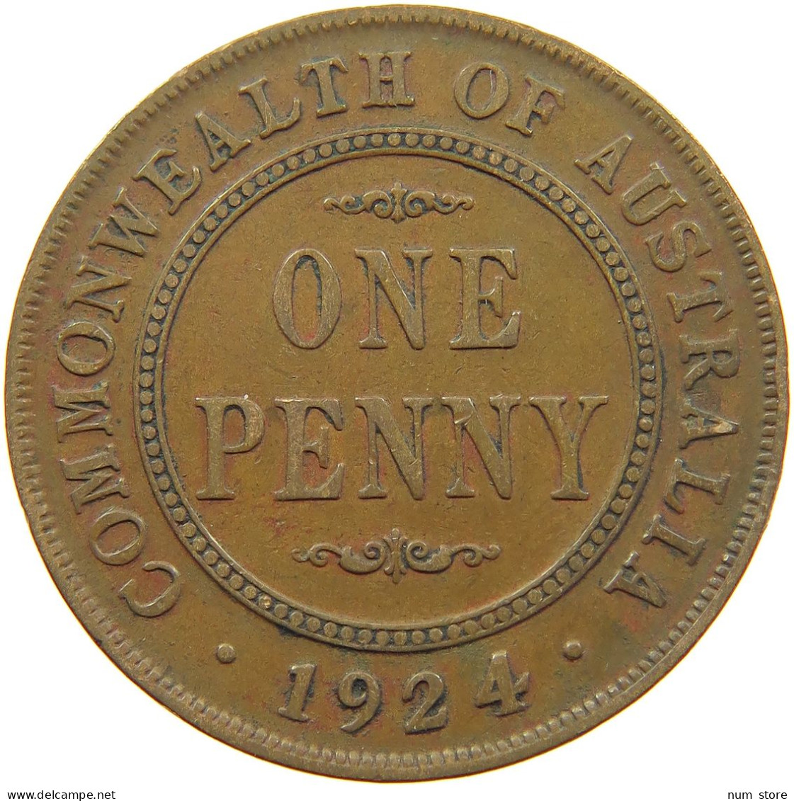 AUSTRALIA PENNY 1924 #s085 0057 - Penny