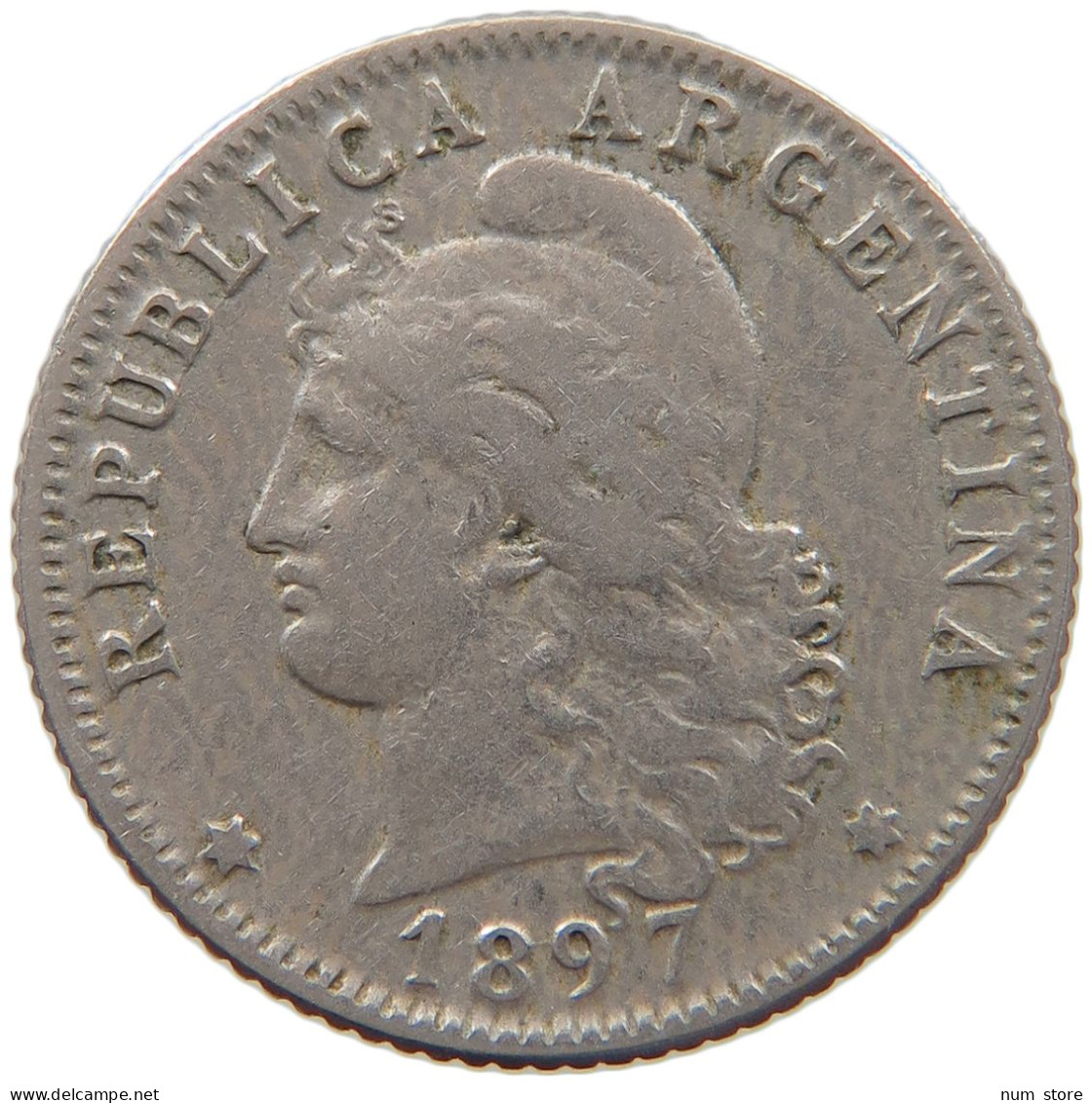 ARGENTINA 20 CENTAVOS 1897 #s087 0325 - Argentinië