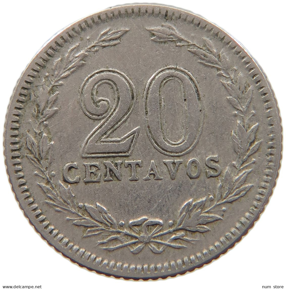 ARGENTINA 20 CENTAVOS 1897 #s087 0325 - Argentine