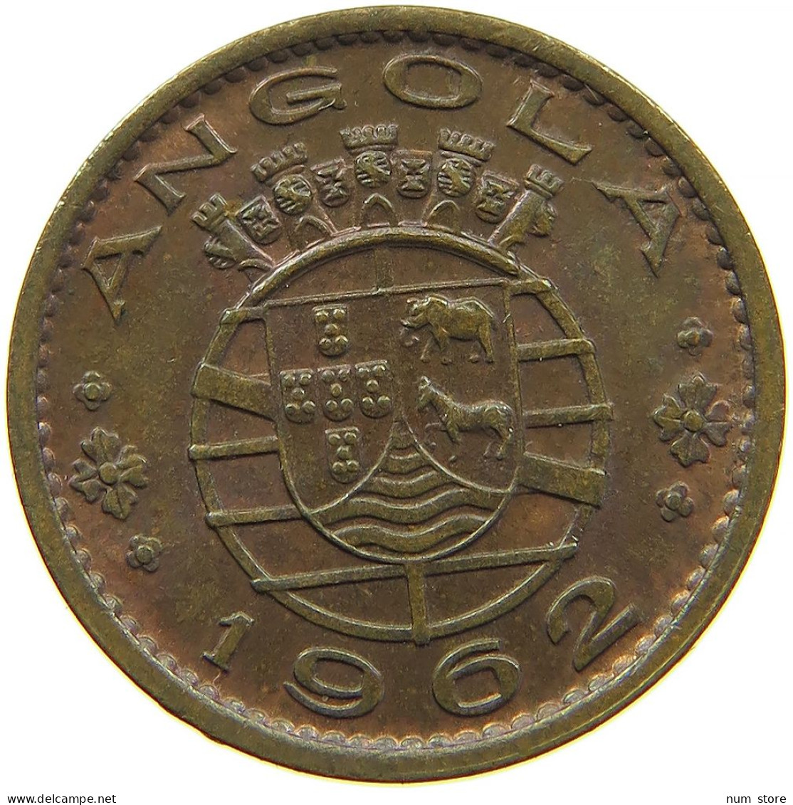 ANGOLA 20 CENTAVOS 1962 #s083 0719 - Angola