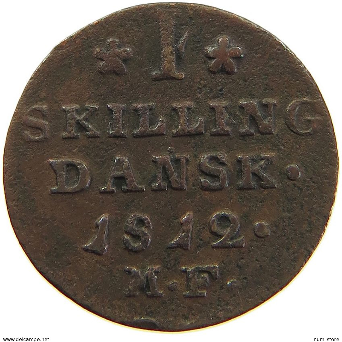 DENMARK SKILLING 1812 MF #s082 0097 - Danemark