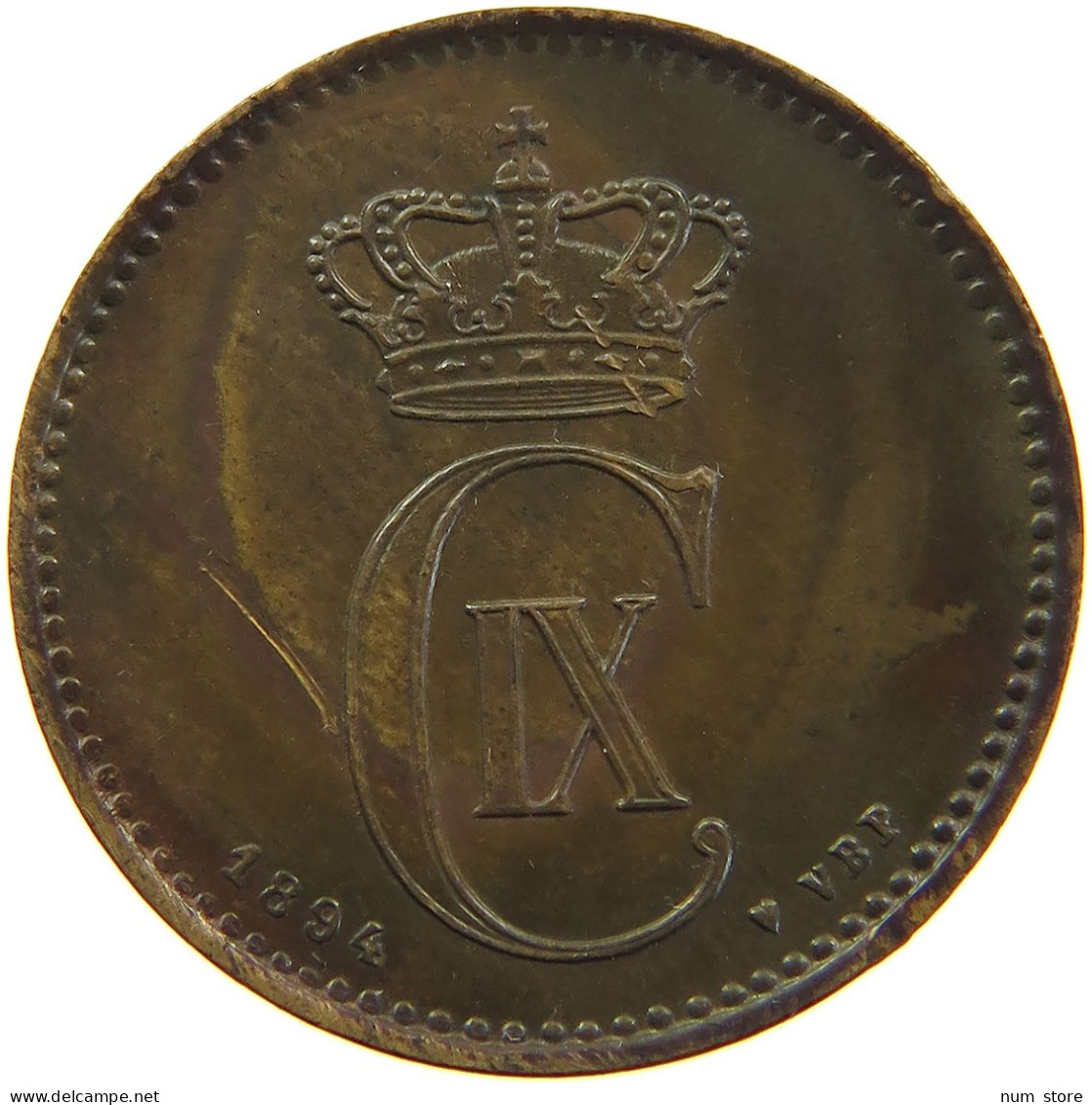 DENMARK 2 ÖRE 1894 #s083 0183 - Danemark