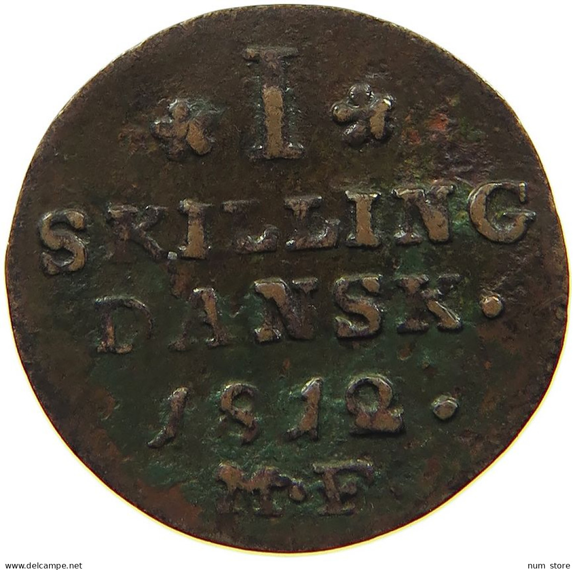 DENMARK 1 SKILLING 1812 MF #s084 0277 - Danemark