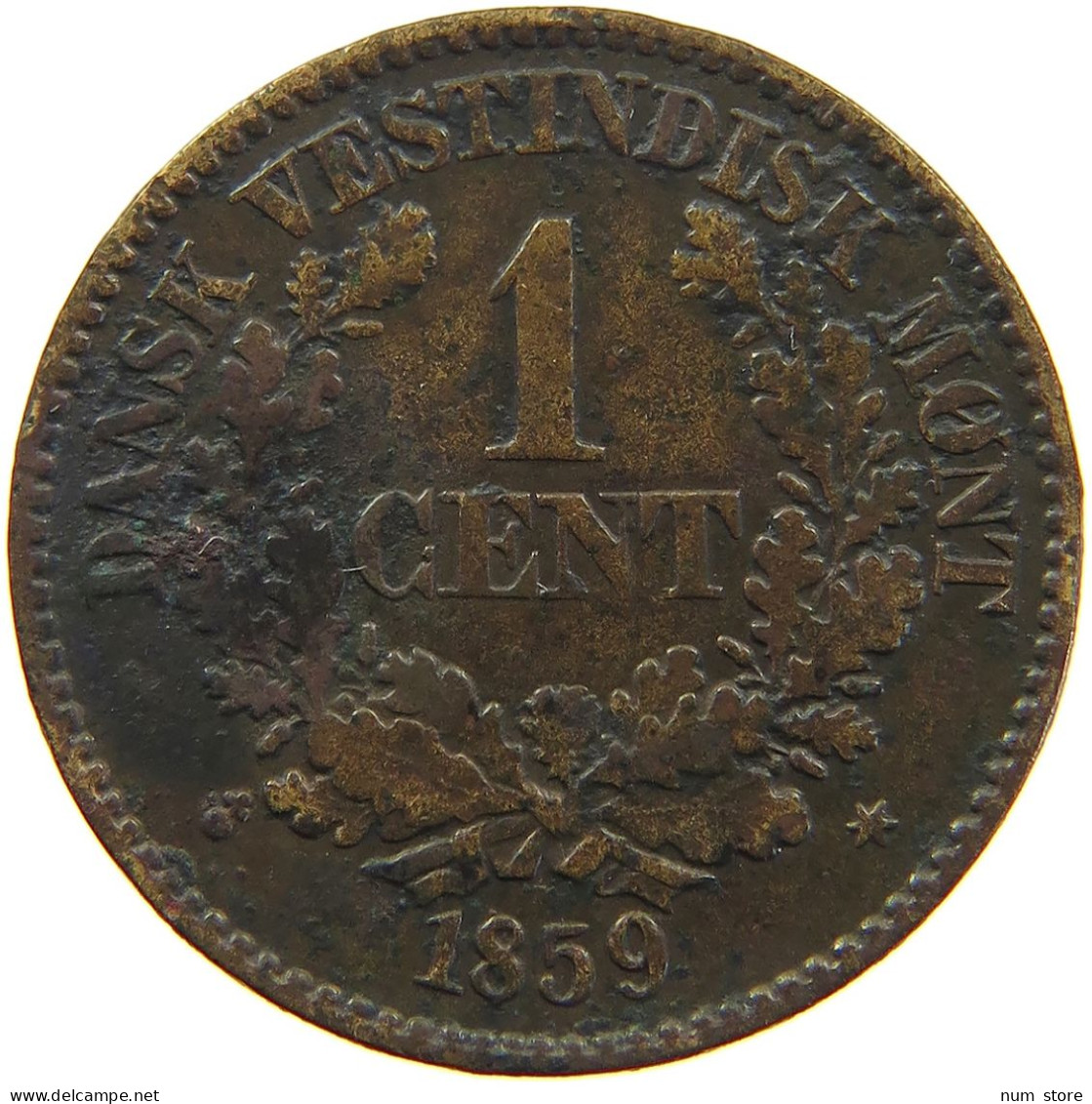 DANISH WEST CENT INDIES 1859 #s083 0181 - Danemark