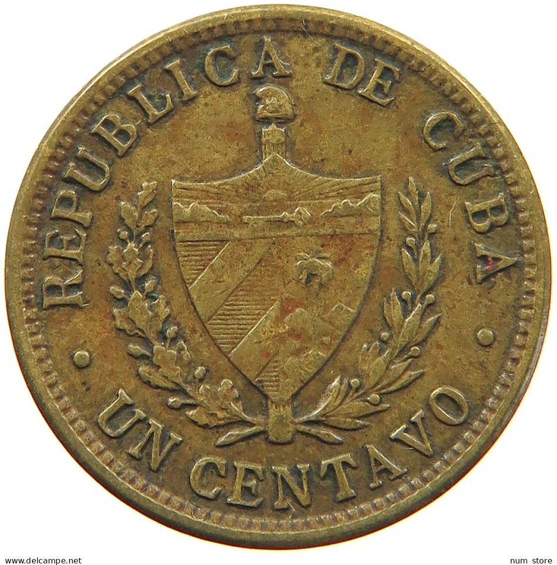 CUBA CENTAVO 1943 #s082 0109 - Cuba