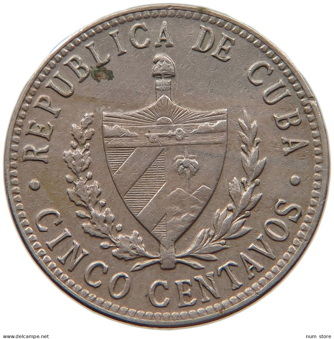 CUBA 5 CENTAVOS 1946 #s082 0133 - Cuba