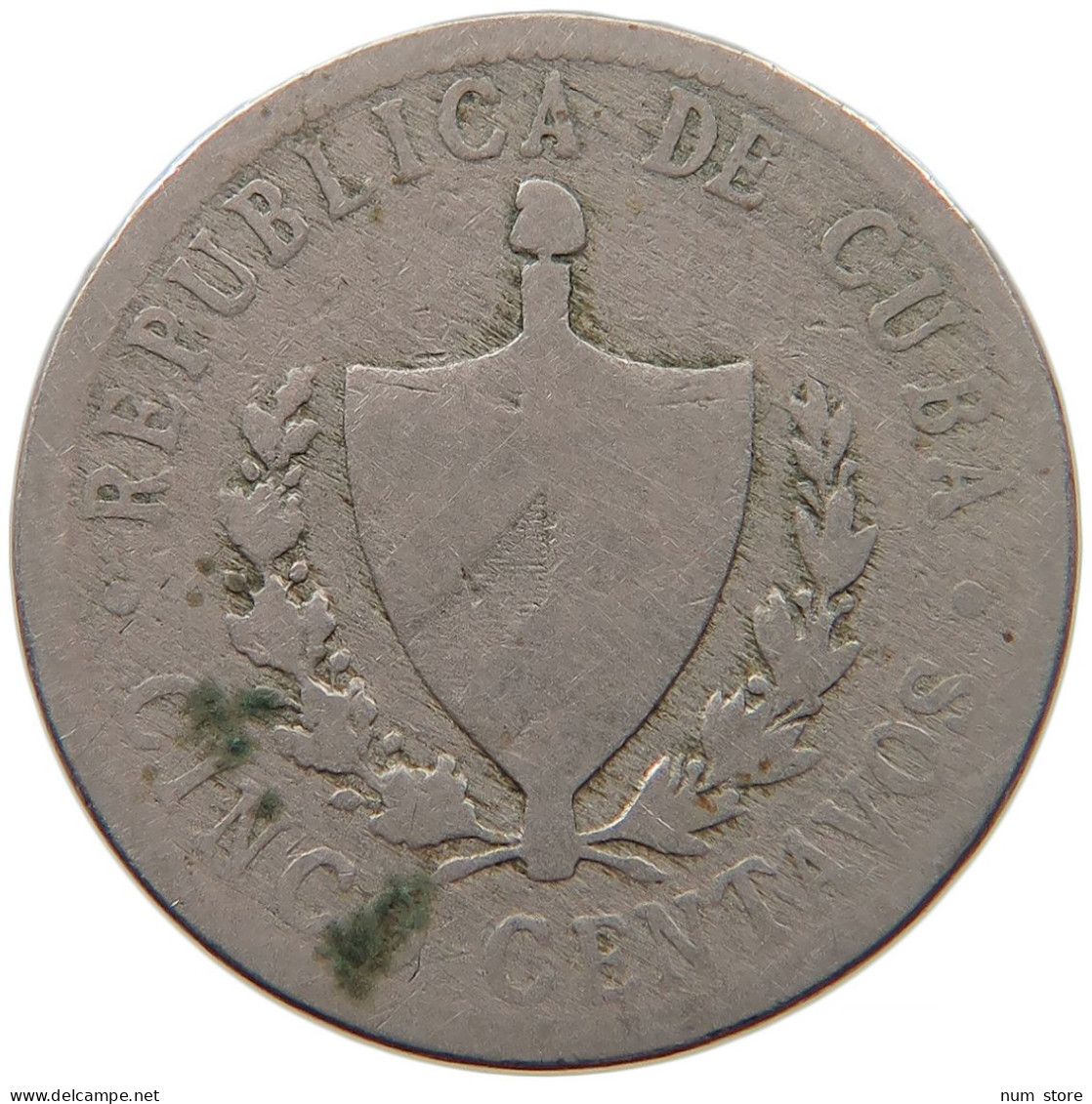 CUBA 5 CENTAVOS 1920 #s082 0139 - Cuba