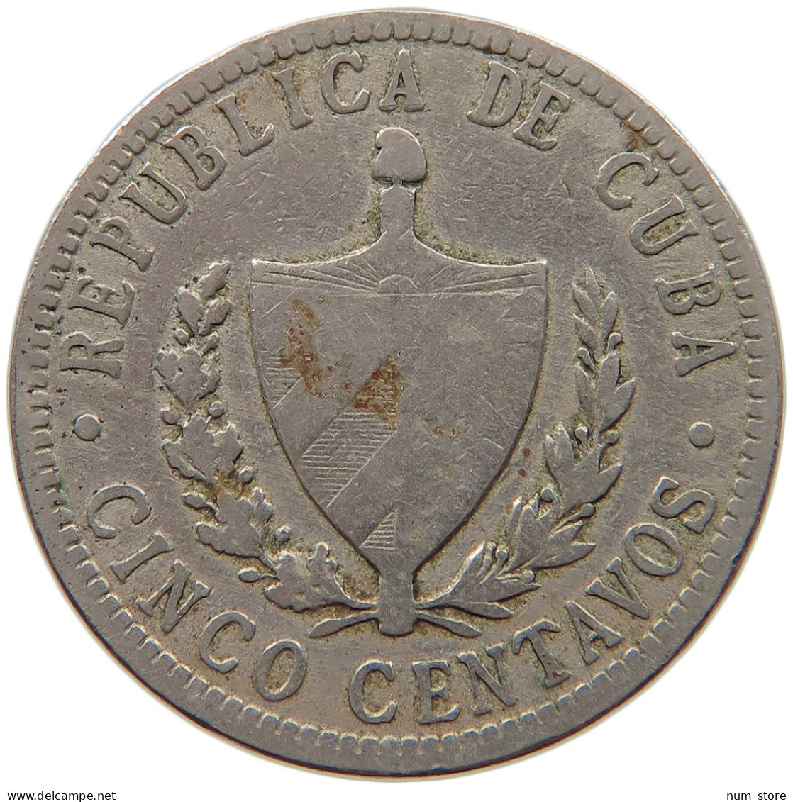 CUBA 5 CENTAVOS 1920 #s082 0131 - Kuba