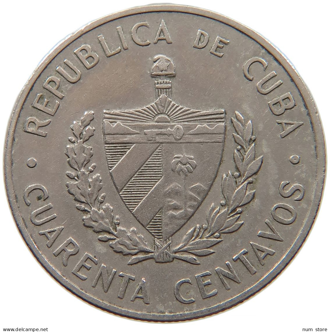 CUBA 40 CENTAVOS 1962 #s082 0173 - Cuba