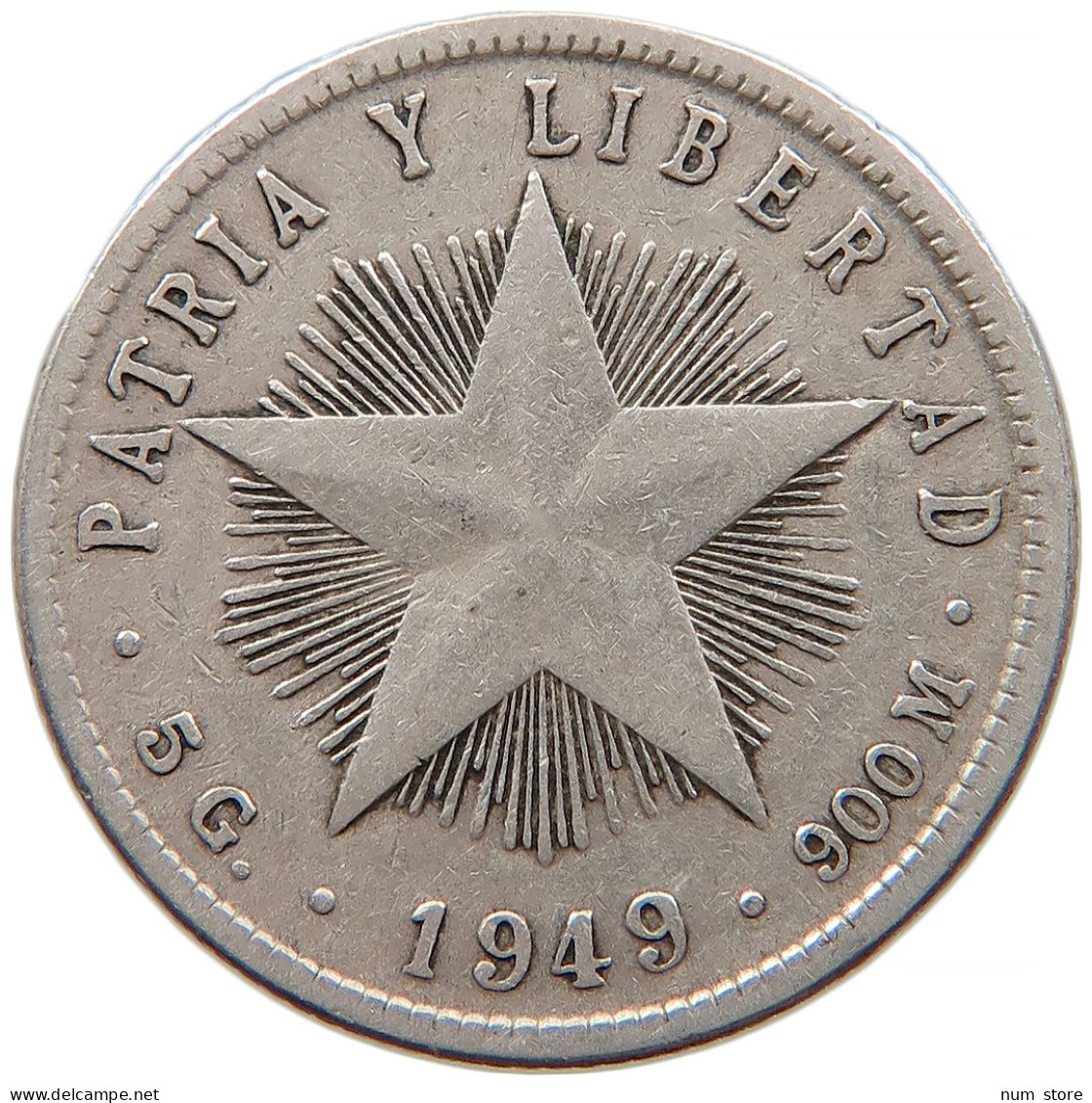 CUBA 20 CENTAVOS 1949 #s082 0143 - Kuba