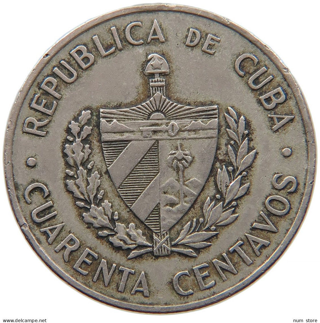 CUBA 40 CENTAVOS 1962 #s082 0175 - Kuba