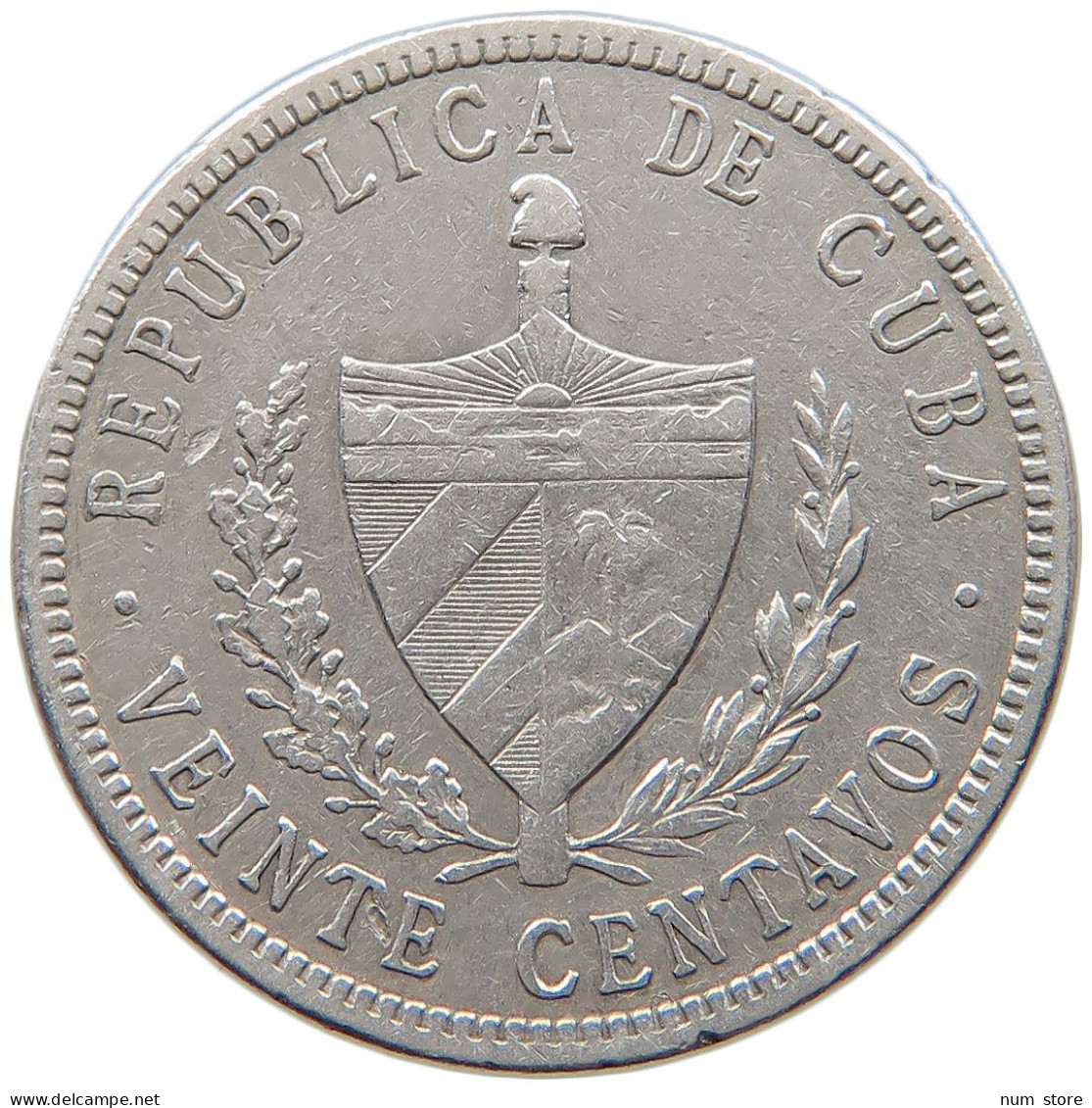 CUBA 20 CENTAVOS 1915 #s082 0151 - Cuba