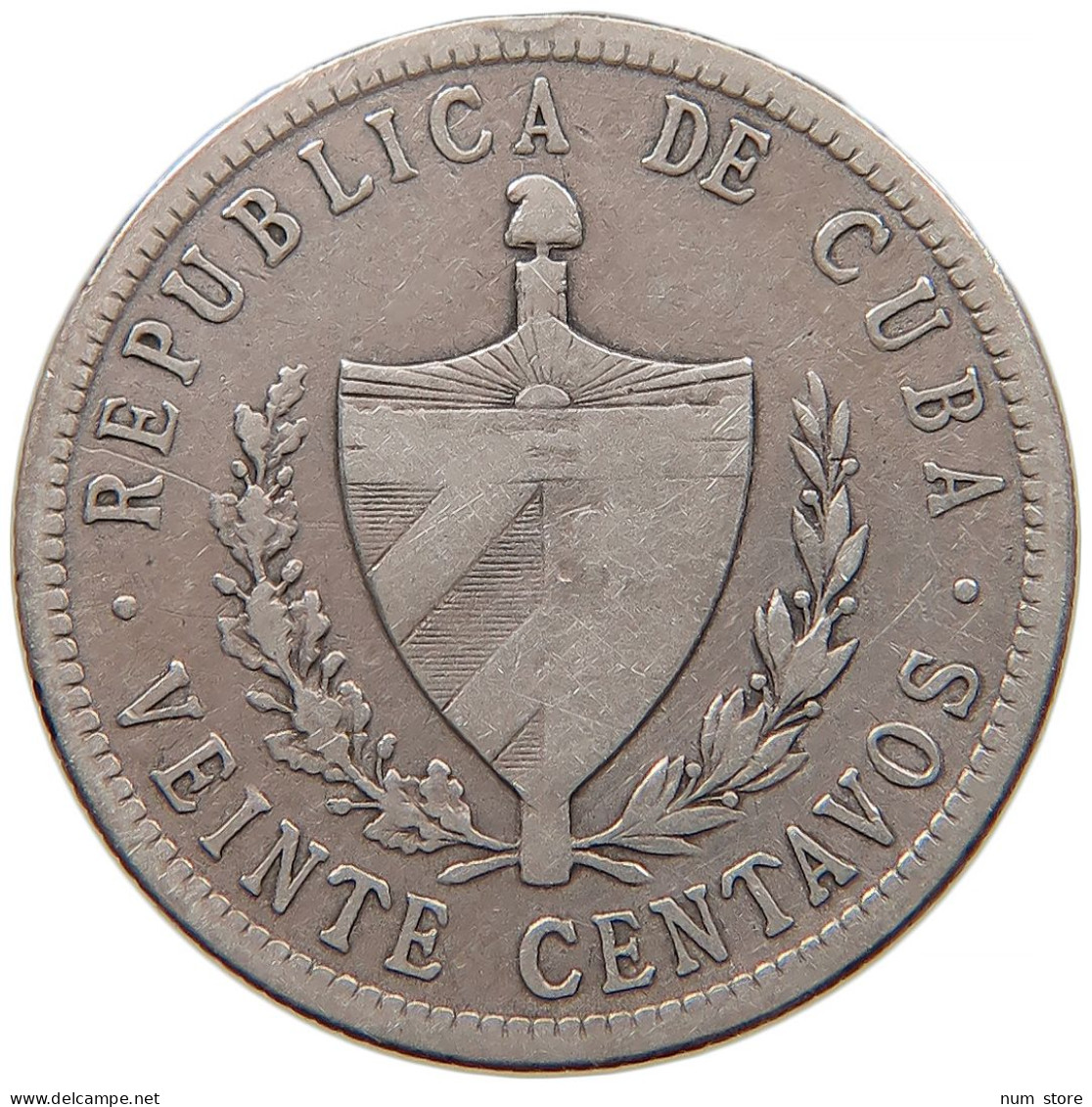 CUBA 20 CENTAVOS 1916 #s082 0149 - Kuba